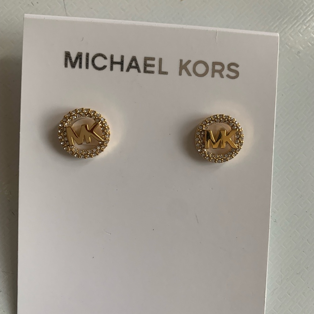 Michael kors gold earrings